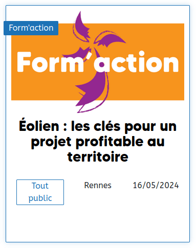 Ne manquez pas la formation éolien pour connaître les clés d’un projet profitable au territoire