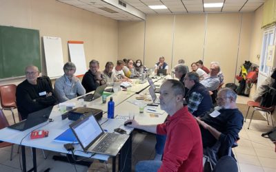 Salle comble à la formation sur le modèle économique des projets éoliens